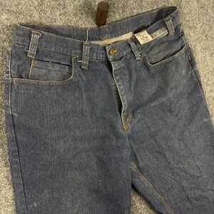 Workrite Benchmark Flame Resistant FR Denim Jeans Mens 38x Blue USA‎ Made